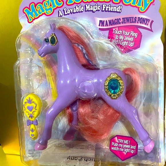 MAGIC TOUCH PONY VTG 90s MAGIC JEWELS PONIES, LIGHT UP & BLINK COLLECTION OF 3 - Picture 9 of 16